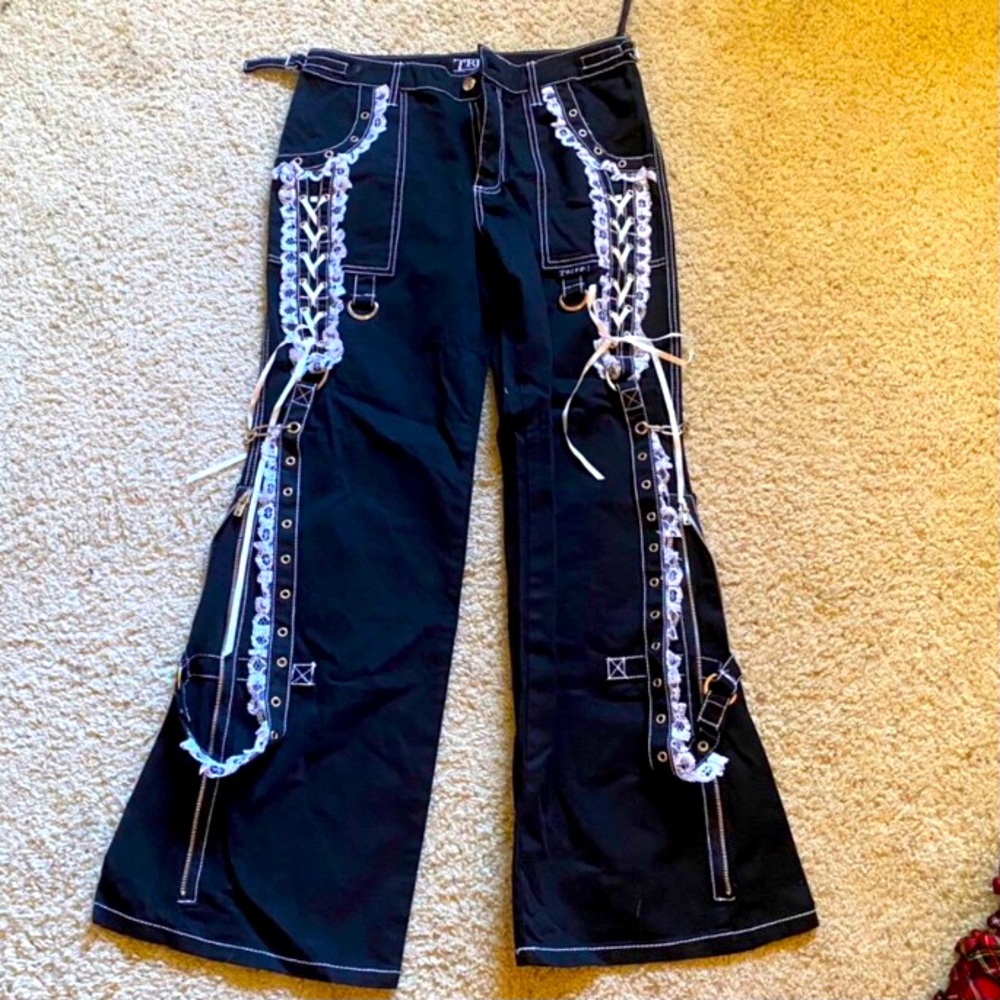 Tripp NYC Lolita Pants Y2K black and white